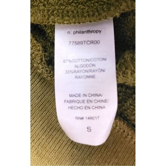 NWT - n: Philanthropy Lucia Sweatshirt Dress in Olive - Size S - Picture 9 of 10